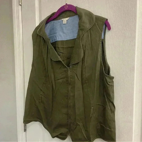 Cato Jackets & Blazers - Vest with Mid Zip Front Closure